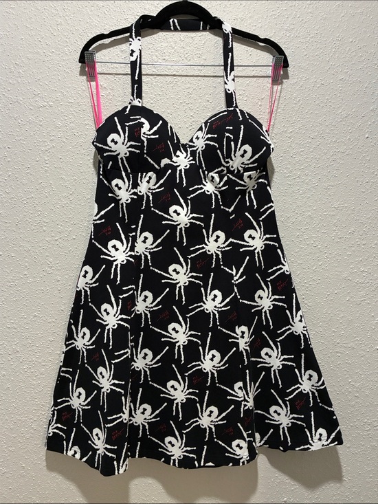 Betsey Johnson Dresses & Skirts - Betsey Johnson Black and White Spider Print Dress